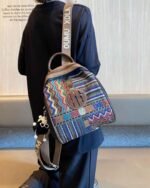 ⁦Denim Backpack 1833⁩ - الصورة ⁦5⁩